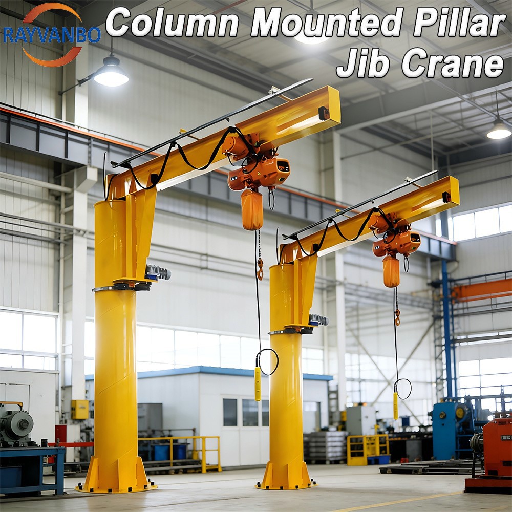 Freestanding floor column mounted pillar jib crane description-Rayvanbo Freestanding floor column mounted pillar jib crane description-Rayvanbo